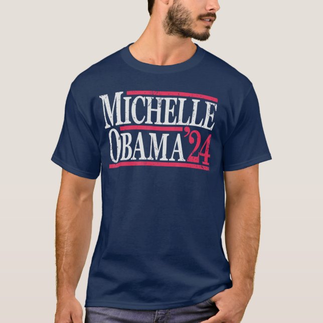 Vintage Obama 2024 1 1 1 T-Shirt (Front)