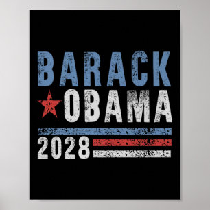 Vintage Obama 2028 For President Premium Poster