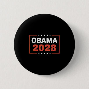 Vintage Obama 2028 Funny Political Patriotic Elect 6 Cm Round Badge