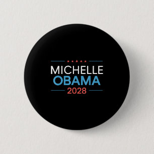 Vintage Obama 2028 Funny Political Patriotic Elect 6 Cm Round Badge