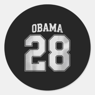 Vintage Obama 2028 Funny Political Patriotic Elect Classic Round Sticker