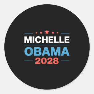 Vintage Obama 2028 Funny Political Patriotic Elect Classic Round Sticker