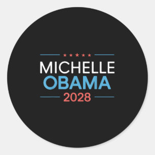 Vintage Obama 2028 Funny Political Patriotic Elect Classic Round Sticker