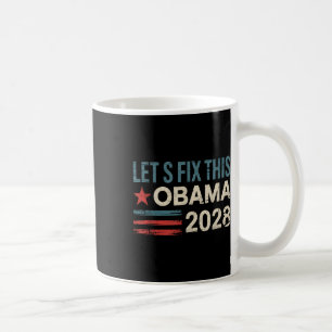 Vintage Obama 2028 Funny Political Patriotic Elect Coffee Mug