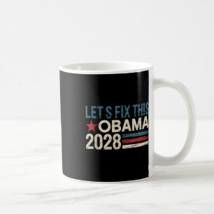 Vintage Obama 2028 Funny Political Patriotic Elect Coffee Mug