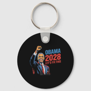 Vintage Obama 2028 Funny Political Patriotic Elect Key Ring