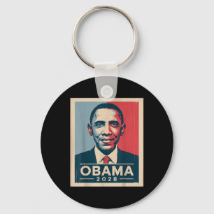 Vintage Obama 2028 Funny Political Patriotic Elect Key Ring