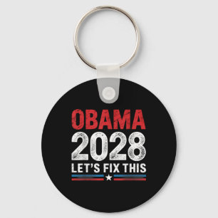 Vintage Obama 2028 Funny Political Patriotic Elect Key Ring