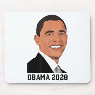 Vintage Obama 2028 Funny Political Patriotic Elect Mouse Pad