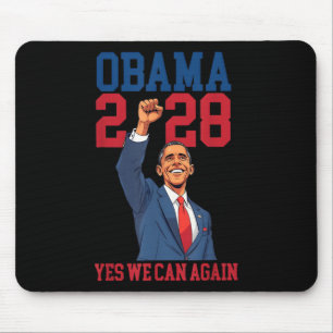 Vintage Obama 2028 Funny Political Patriotic Elect Mouse Pad