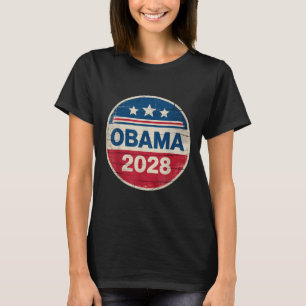 Vintage Obama 2028 Funny Political Patriotic Elect T-Shirt