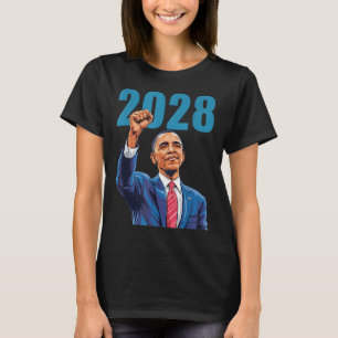Vintage Obama 2028 Funny Political Patriotic Elect T-Shirt