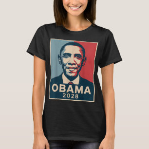 Vintage Obama 2028 Funny Political Patriotic Elect T-Shirt