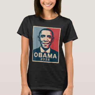 Vintage Obama 2028 Funny Political Patriotic Elect T-Shirt