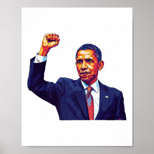 Vintage Obama 2028 Political Protest Rally Patriot Poster