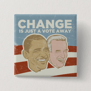 Vintage Obama Campaign Button