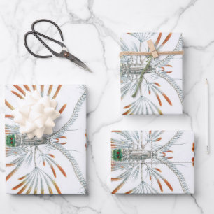 Vintage Ocean Animals, Copepoda by Ernst Haeckel Wrapping Paper Sheet