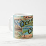 Vintage Ocean City NJ Coffee Mug<br><div class="desc">Terrific vintage Ocean City,  New Jersey postcard with fantastic images repurposed!</div>