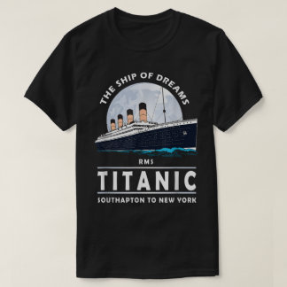 Vintage Ocean Liner Ship Illustration T-Shirt