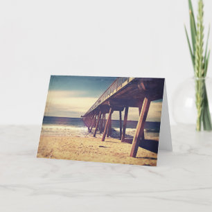 Vintage Ocean Pier Card