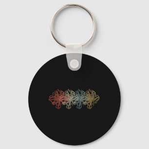 Vintage Octopus Animal Environmental Gifts Key Ring