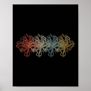 Vintage Octopus Animal Environmental Gifts Poster