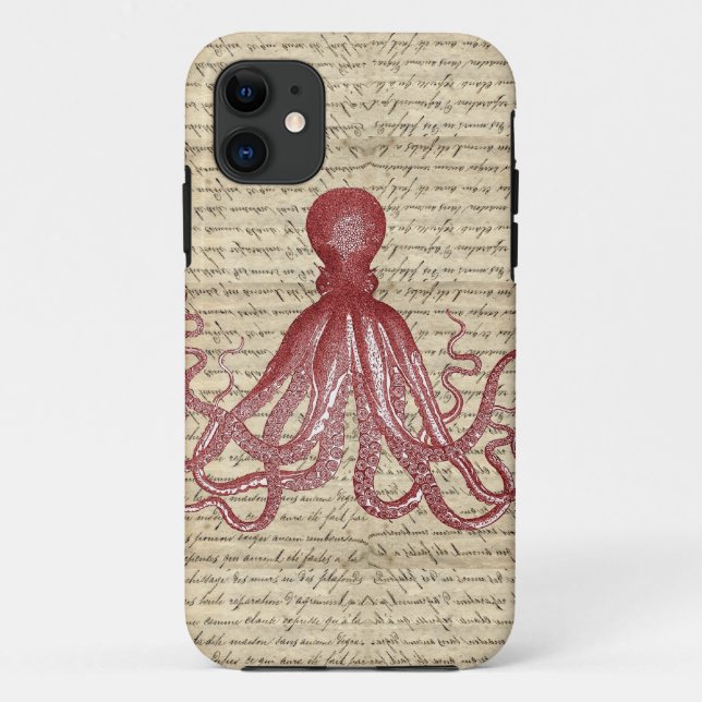 Vintage octopus Case-Mate iPhone case (Back)