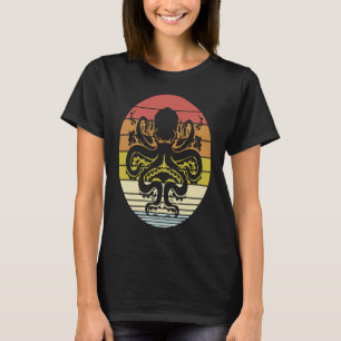 Vintage Octopus Kraken Ocean Cephalopod Sea Retro  T-Shirt