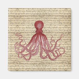Vintage octopus magnet