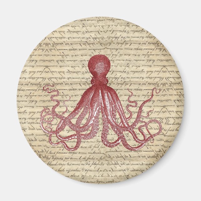 Vintage octopus magnet (Front)
