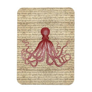 Vintage octopus magnet