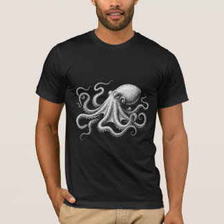 Vintage Octopus Nautical Fantasy Art T-Shirt