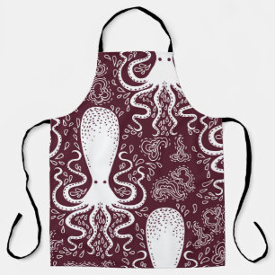 vintage Octopus pattern. Apron