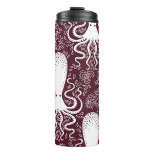vintage Octopus pattern. Thermal Tumbler