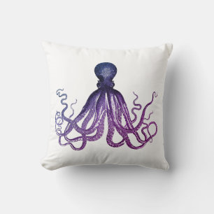 Vintage Octopus Sealife  Cushion