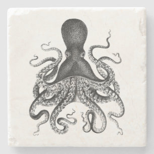 Vintage Octopus Stone Coaster