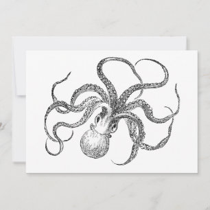 Vintage Octopus Template