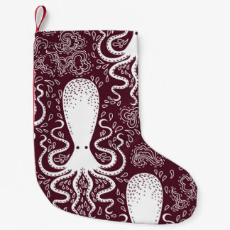 Vintage Octopus: Underwater Pattern Splendour Small Christmas Stocking