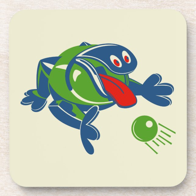 Vintage Odd Ogg Toy - Set of Coasters (Front)