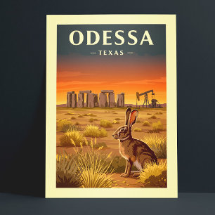 Vintage Odessa Texas Postcard