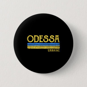 Vintage Odessa Ukraine Ukrainian Flag 6 Cm Round Badge