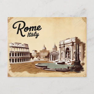 Vintage of Rome, Italy Postcard