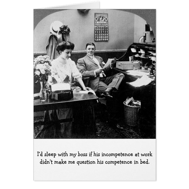 Vintage Office - Boss's Incompetence at Work, (Front)