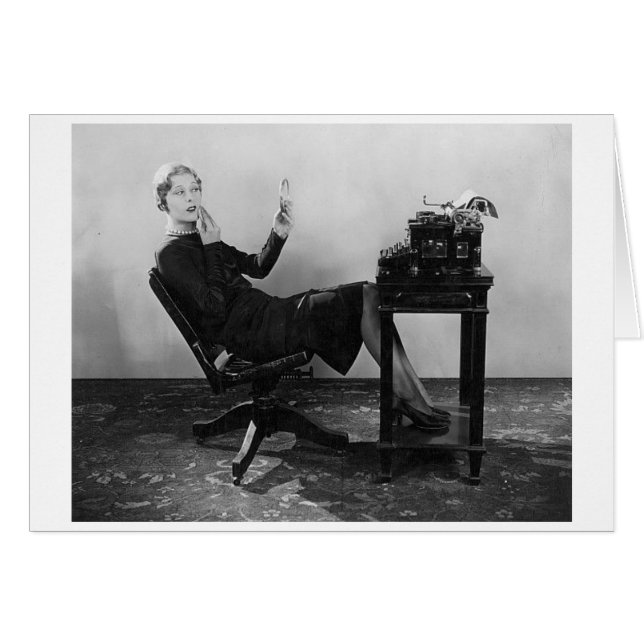 Vintage Office - Princess at Work, (Front Horizontal)