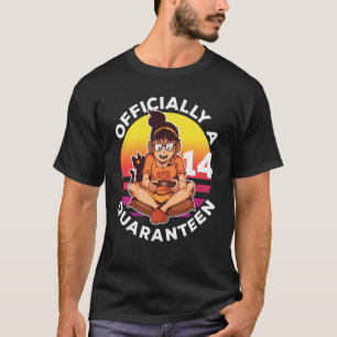 Vintage Officially A Quaranteen Fun Gamer 14th Bir T-Shirt