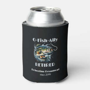 Vintage OFishAlly Retired Big Fish Take The Bait  Can Cooler