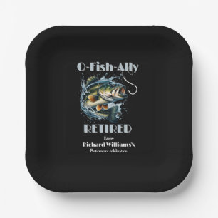 Vintage OFishAlly Retired Big Fish Take The Bait Paper Plate