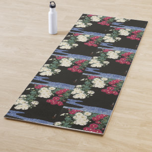 Vintage Ohara Koson Chrysanthemum Art Yoga Mat