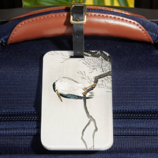 Vintage Ohara Koson Japanese Bird Luggage Tag