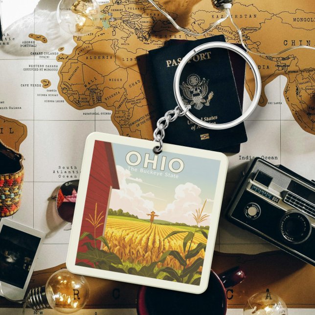 Vintage Ohio Key Ring (Creator Uploaded)